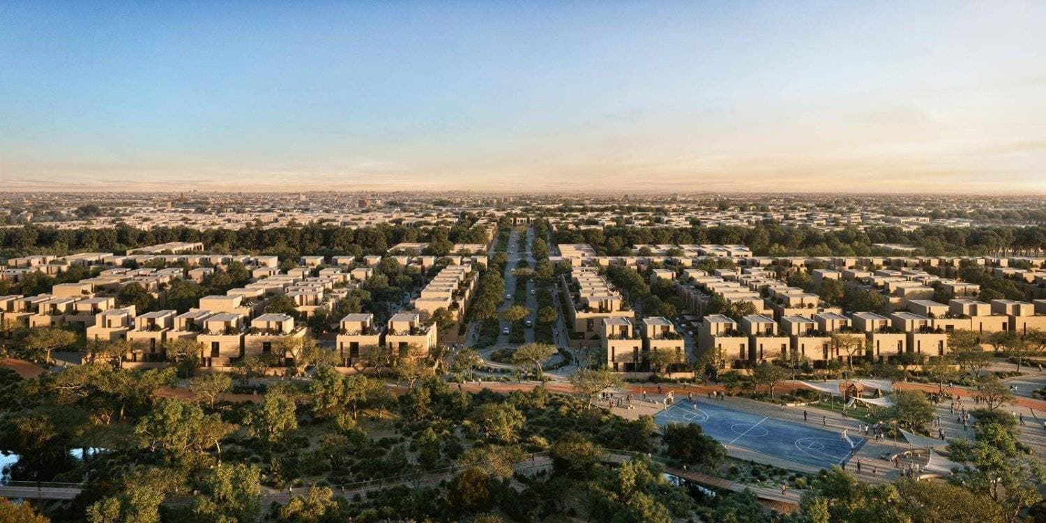 رسم تخيلي للمشروع المشترك بين دار جلوبال ومعوض.