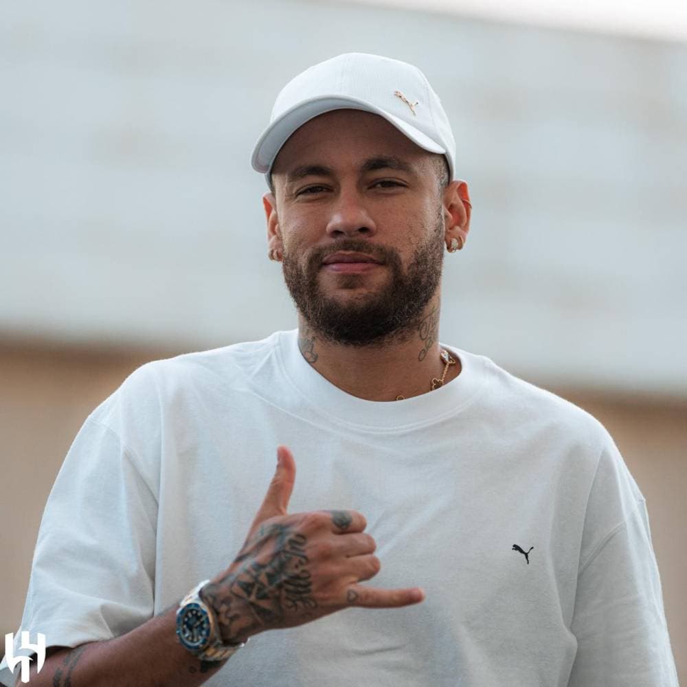 نيمار قبل تدريب الهلال.