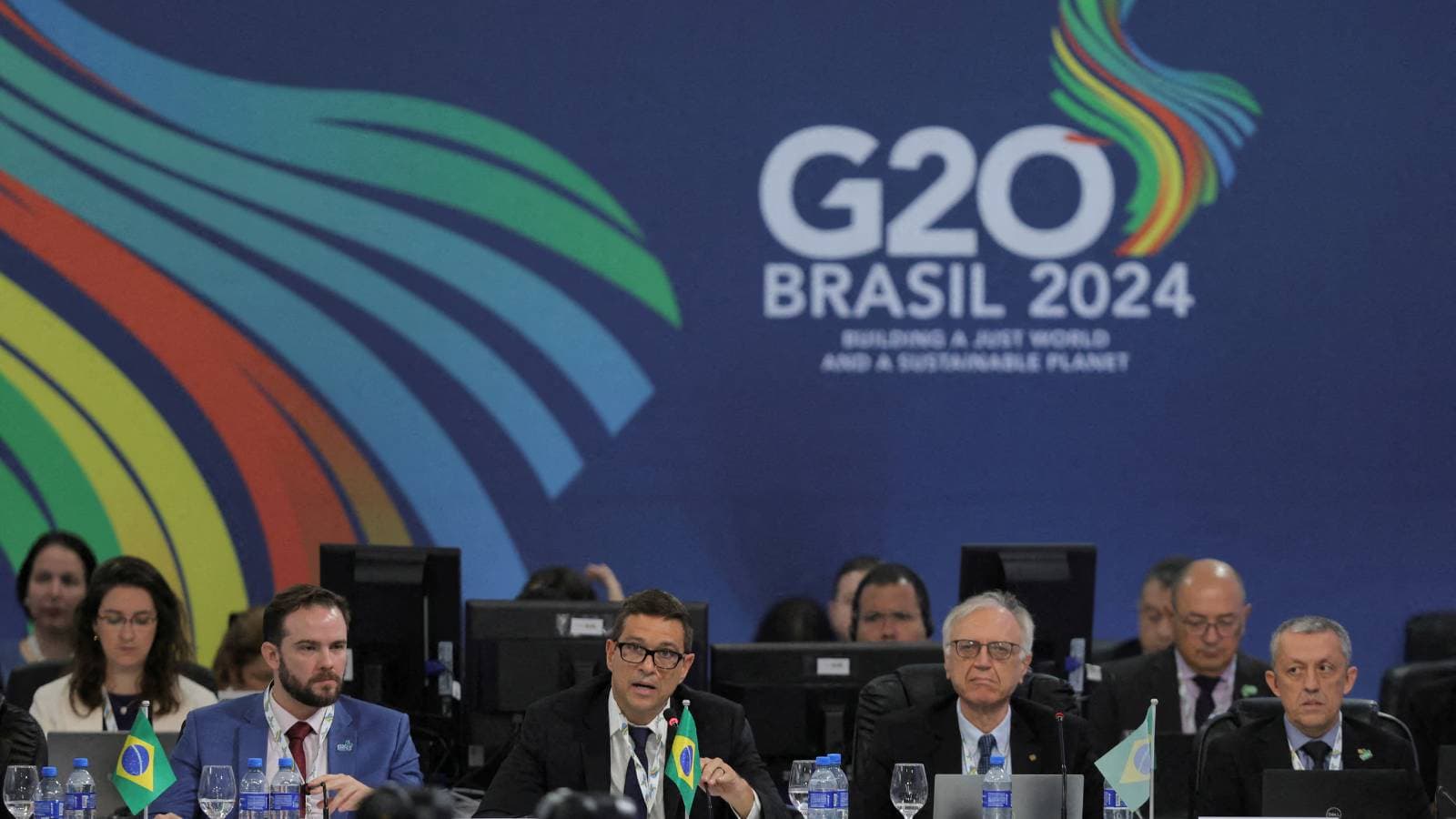 اجتماع سابق لوزراء المالية ومحافظي البنوك المركزية لمجموعة العشرين في ساو باولو، البرازيل، 28 فبراير 2024. رويترز