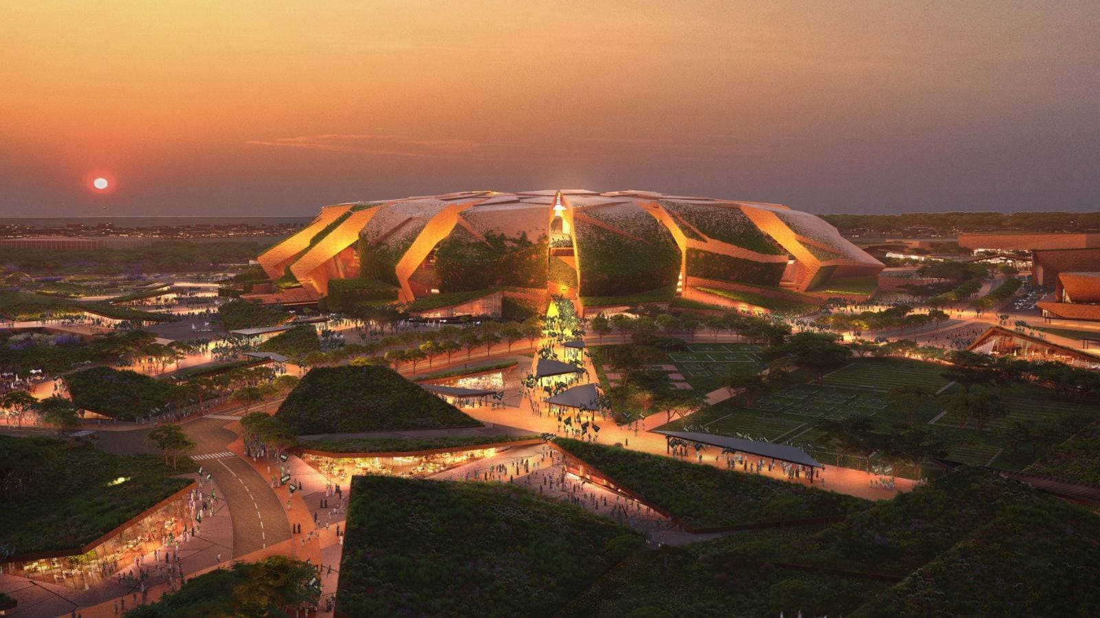 استاد الملك سلمان في الرياض الذي سيستضيف افتتاح ونهائي المونديال.