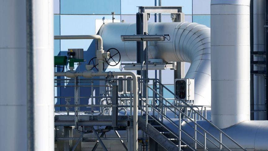 محطة لضغط الغاز الطبيعي في رادلاند بألمانيا. "بلومبرغ"