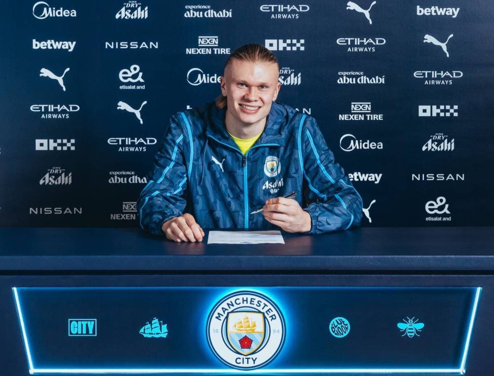 عقد هالاند الأكثر ربحية في تاريخ الرياضة بـ 500 ألف جنيه إسترليني أسبوعيا