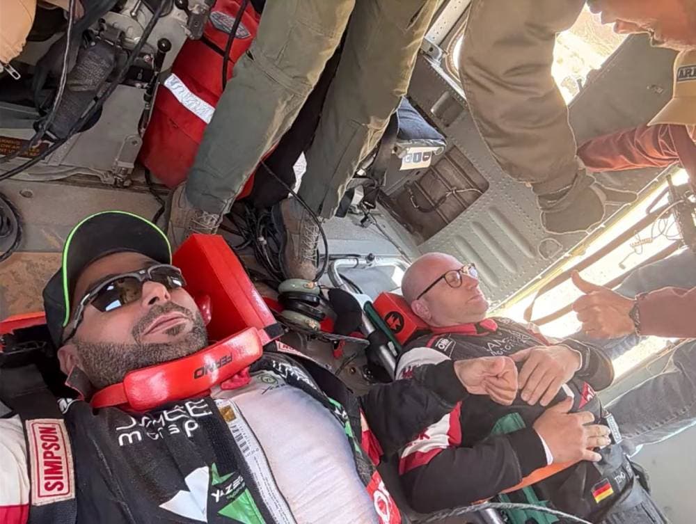 الراجحي يودع باها الأردن بعد كسر فقرتين خلال سباق الراليات الصحراوية