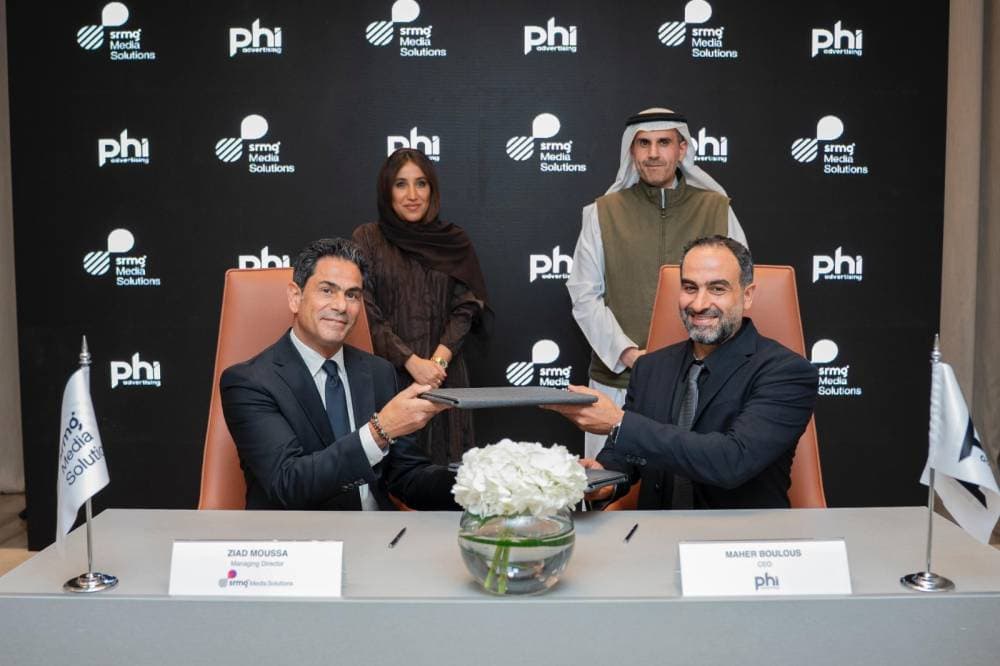SRMG للحلول الإعلامية وSMS تبرمان شراكة استراتيجية مع Phi لتوسيع الإعلانات الخارجية