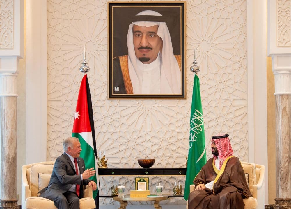 ولي العهد السعودي يبحث مع العاهل الأردني سبل تعزيز العلاقات الثنائية وتطويرها