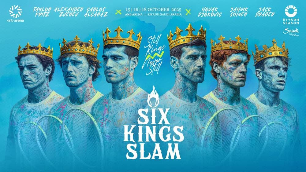 6 من نجوم التنس يستعدون لخوض تحدي "Six Kings Slam" ضمن موسم الرياض