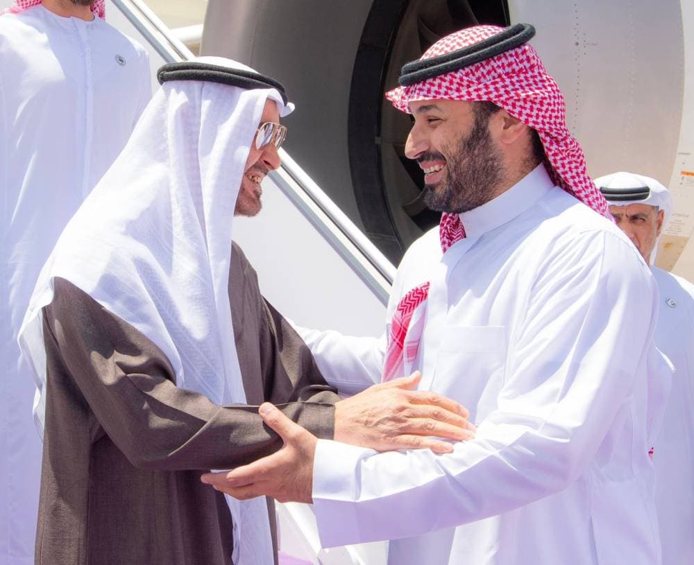 ولي العهد السعودي ورئيس الإمارات يستعرضان تطورات الأوضاع الإقليمية