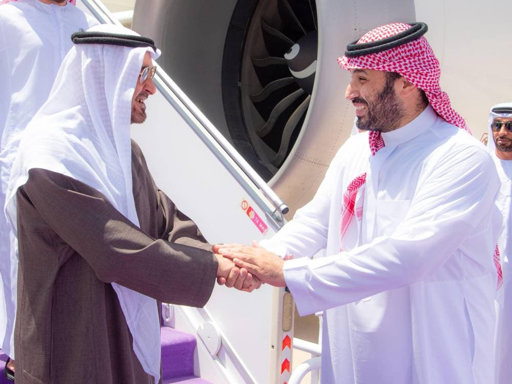 ولي العهد السعودي ورئيس الإمارات يستعرضان تطورات الأوضاع الإقليمية