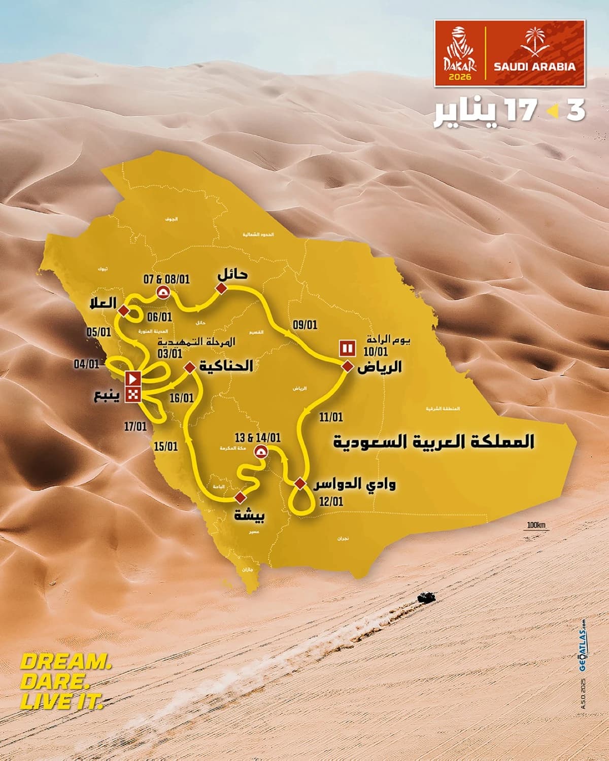 4.3 مليون ريال القيمة السوقية للسيارة الواحدة في رالي داكار السعودية