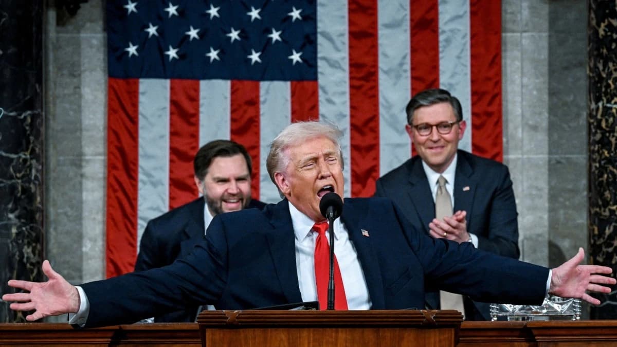 ترمب يروج لإنجازاته في أطول خطاب : أمريكا عادت أغنى وأقوى