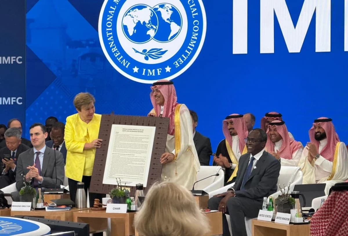 الموافقة على تبني مبادئ الدرعية التوجيهية لتطوير حوكمة صندوق النقد الدولي