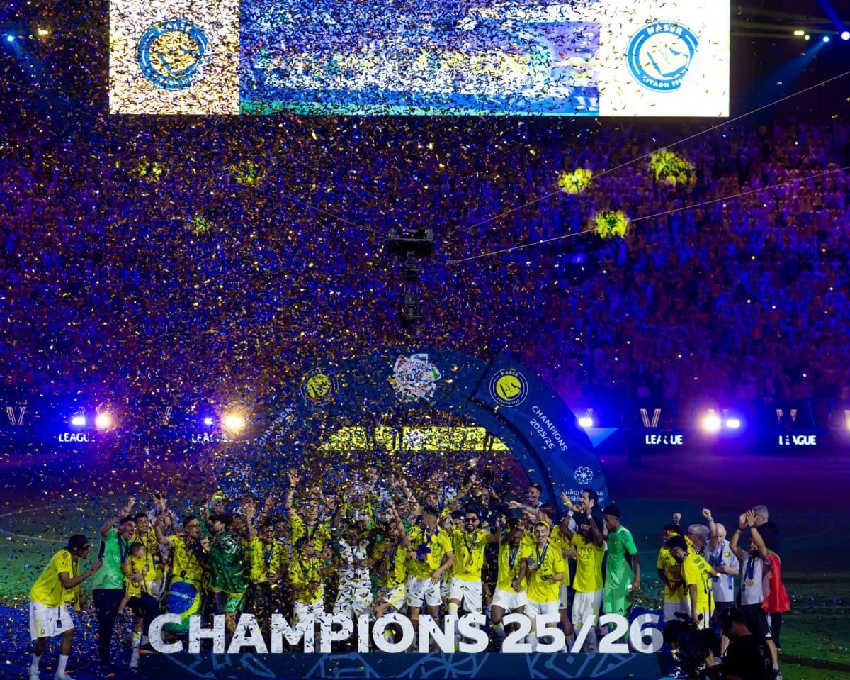 النصر يتوج بطلا لدوري روشن السعودي .. وضمك يهبط إلى الدرجة الأولى