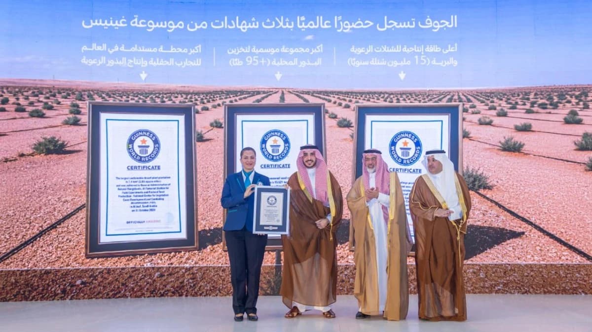 3 شهادات من "غينيس" في عام واحد تعزز جهود السعودية في مكافحة التصحر