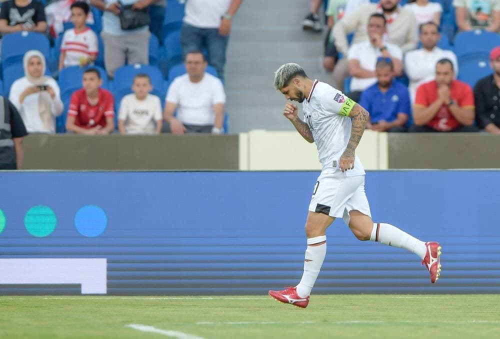 بانيجافرحا بهدف الفوز على الزمالك.