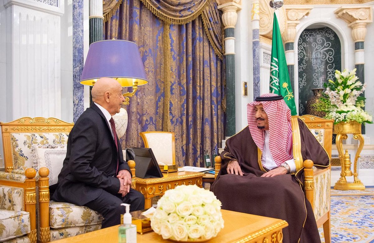  خادم الحرمين الشريفين يستقبل رئيس مجلس النواب الليبي