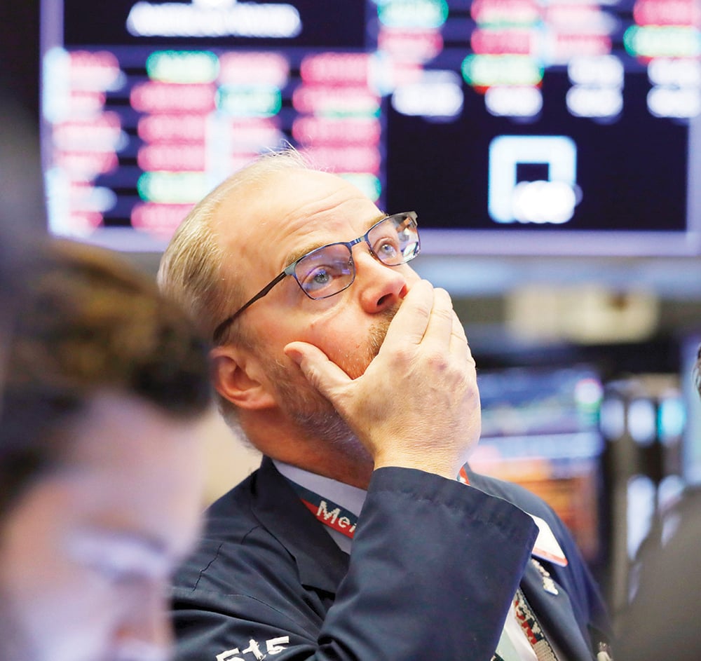  6 تريليونات دولار خسائر البورصات العالمية .. أسوأ أسبوع منذ أزمة ٢٠٠٨ 