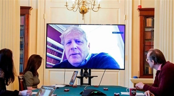 جونسون يتلقى أسئلة المعارضة بالبرلمان البريطاني عبر رابط فيديو 