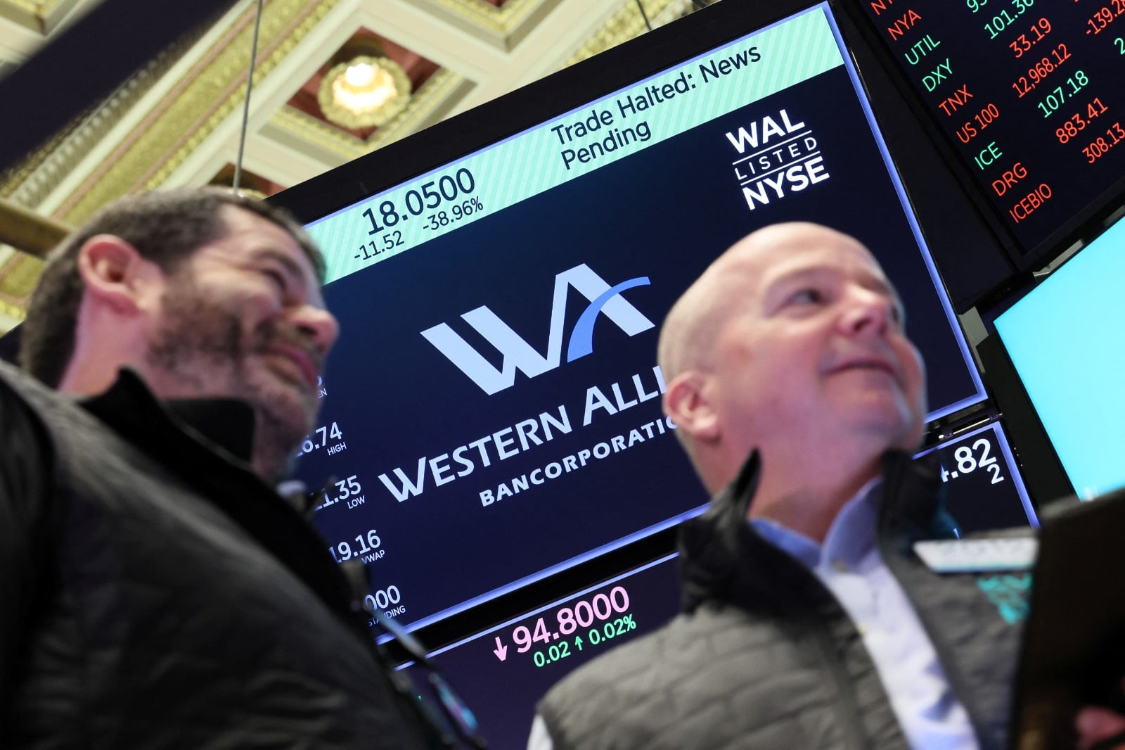 أسهم "باكويست" و"ويسترن ألاينس" تهبط مع تزايد مصاعب البنوك الإقليمية الأمريكية