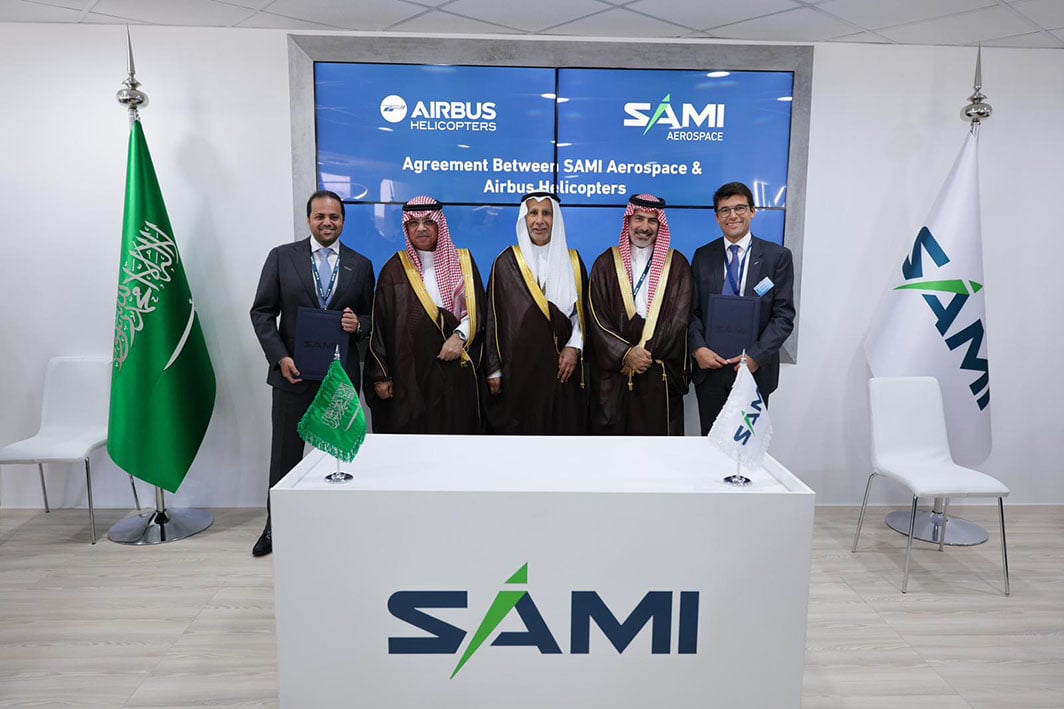 "SAMI" توقع اتفاقيتين مع "لوكهيد مارتن" و"إيرباص" لصيانة الطائرات العمودية في السعودية