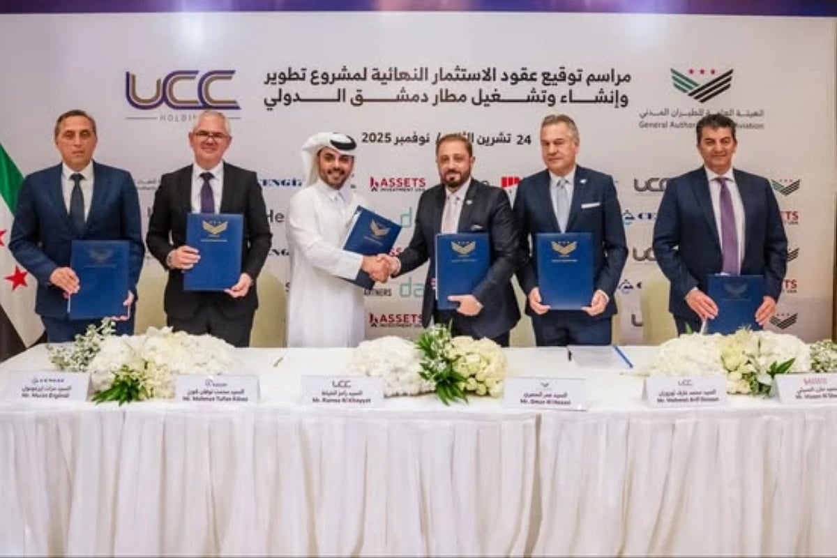 سورية توقّع عقود تطوير مطار دمشق مع تحالف أورباكون القطرية