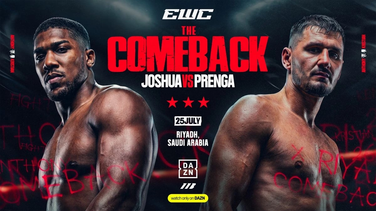 الرياض تستضيف نزال “The Comeback” بمشاركة أنتوني جوشوا