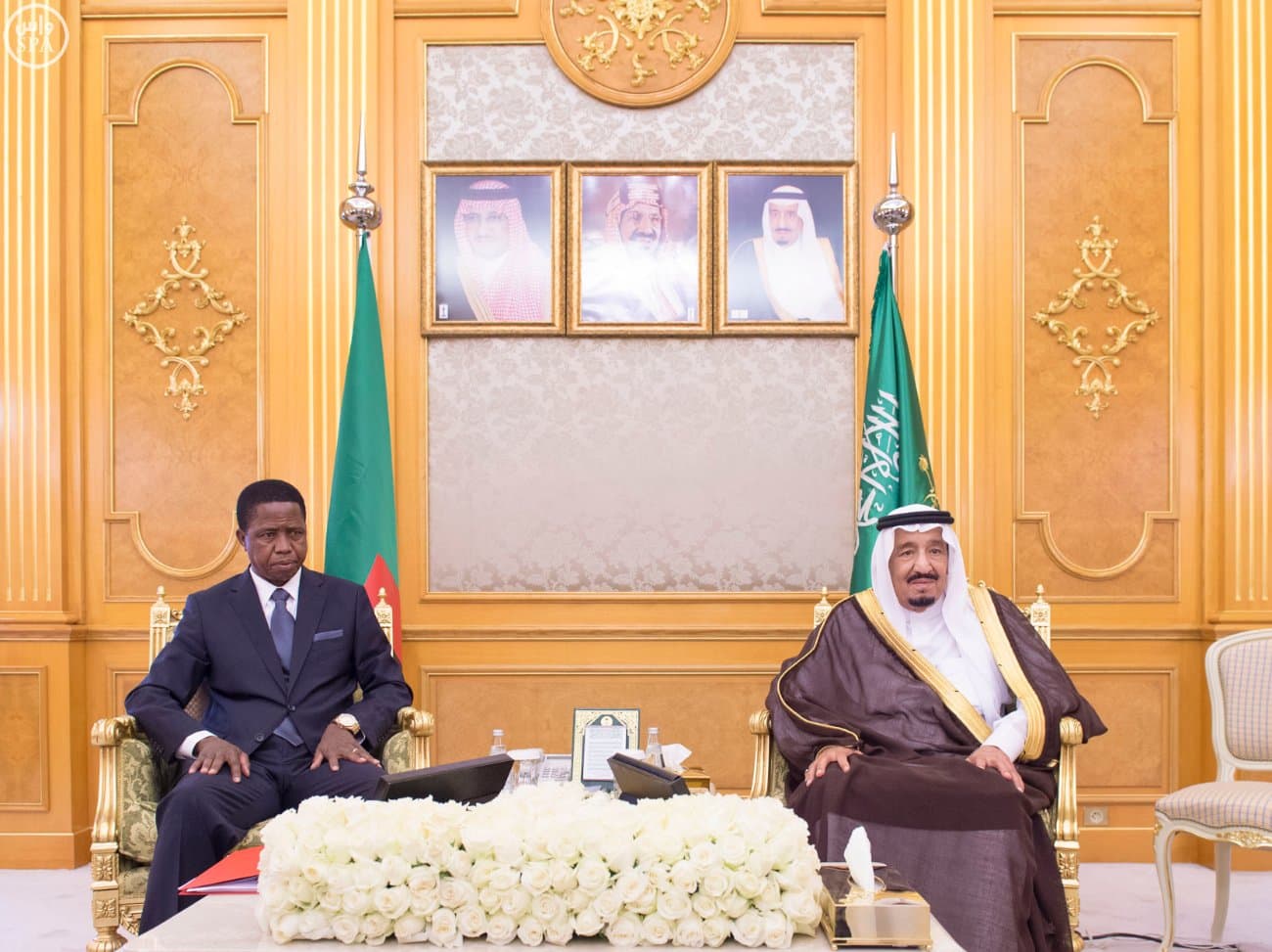الملك يبحث مع رئيس زامبيا الأحداث الإقليمية والدولية
