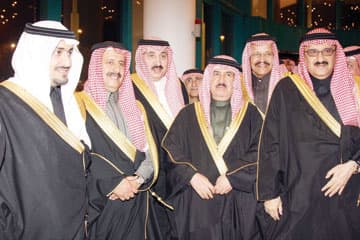 الأمير سلطان بن محمد يحتفل بزفاف نجله سعود