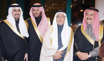 الأمير سلطان بن محمد يحتفل بزفاف نجله سعود