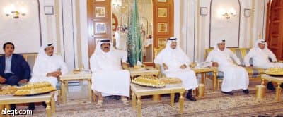 الأمير سلطان يستقبل في قصره في أغادير الشيخ حمد بن خليفة آل ثاني