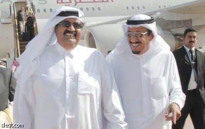 الأمير سلطان يستقبل في قصره في أغادير الشيخ حمد بن خليفة آل ثاني