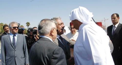 خادم الحرمين الشريفين يستقبل أمير قطر في الدار البيضاء