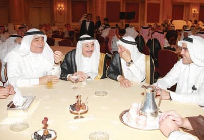 رجل الأعمال أنس إسماعيل أبو داود يحتفل بزفاف ابنتيه إلى منير باناجة ورياض بن حمد