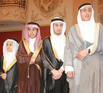 رجل الأعمال أنس إسماعيل أبو داود يحتفل بزفاف ابنتيه إلى منير باناجة ورياض بن حمد