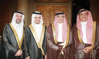 رجل الأعمال أنس إسماعيل أبو داود يحتفل بزفاف ابنتيه إلى منير باناجة ورياض بن حمد