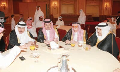 رجل الأعمال أنس إسماعيل أبو داود يحتفل بزفاف ابنتيه إلى منير باناجة ورياض بن حمد