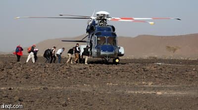 جولة جوية للاقتصادية : تصدعات وآثارا لحمم بركانية في حرة رهاط