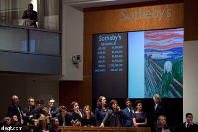 بيع لوحة "الصرخة" للفنان العالمي مونك مقابل 120 مليون دولار