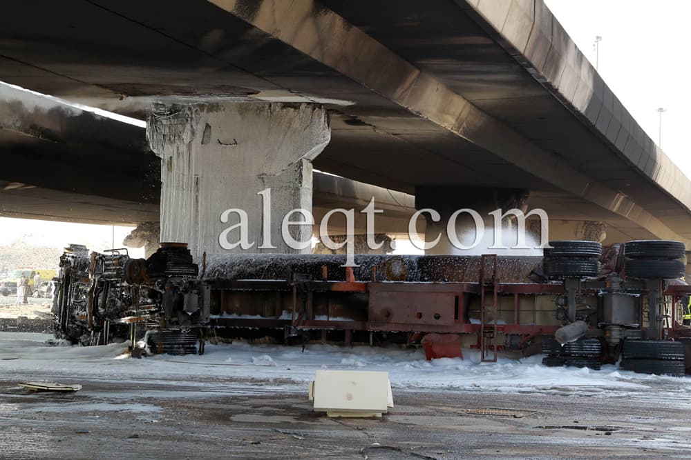 قصة مصورة .. خادم الحرمين يوجه بمتابعة المصابين في حادث انفجار شاحنة الغاز