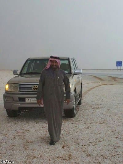 قصة مصورة: الثلوج تزين حزم الجلاميد في الحدود الشمالية