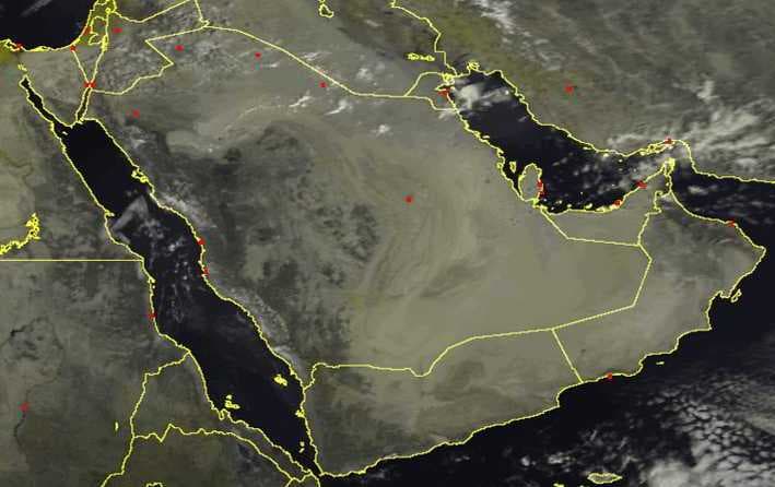 الأرصاد: سماء غائمة على معظم مناطق المملكة