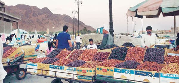ساحة «أحد» سوق شعبية تستقبل الحجاج ..
و«عشبة مريم» الأكثر مبيعا