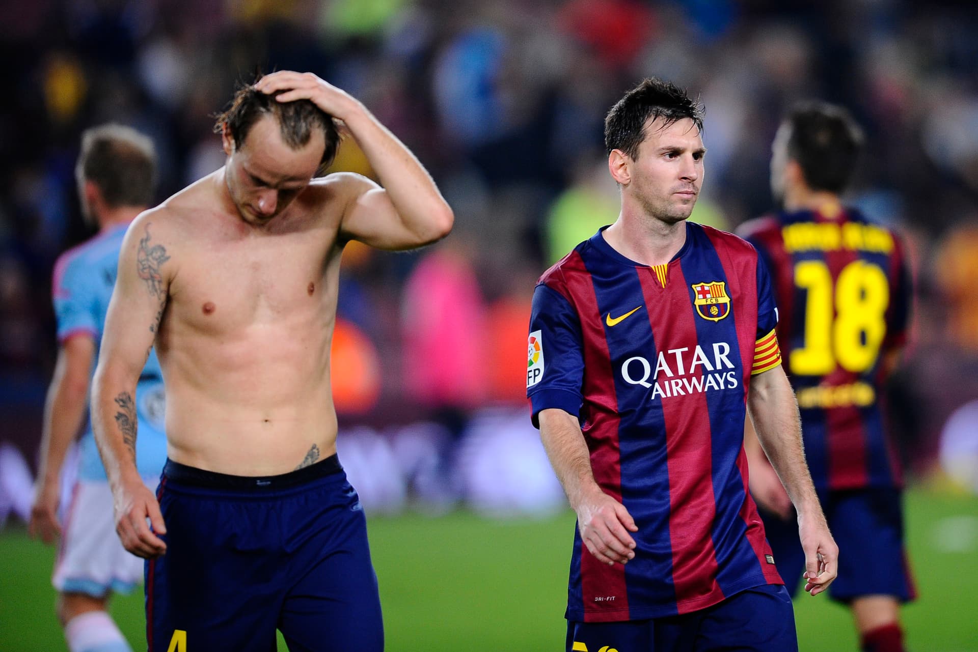 سيلتا فيجو يعمق جراح برشلونة بهدف لاريفي وريال مدريد يرتقي لصدارة الدوري الأسباني