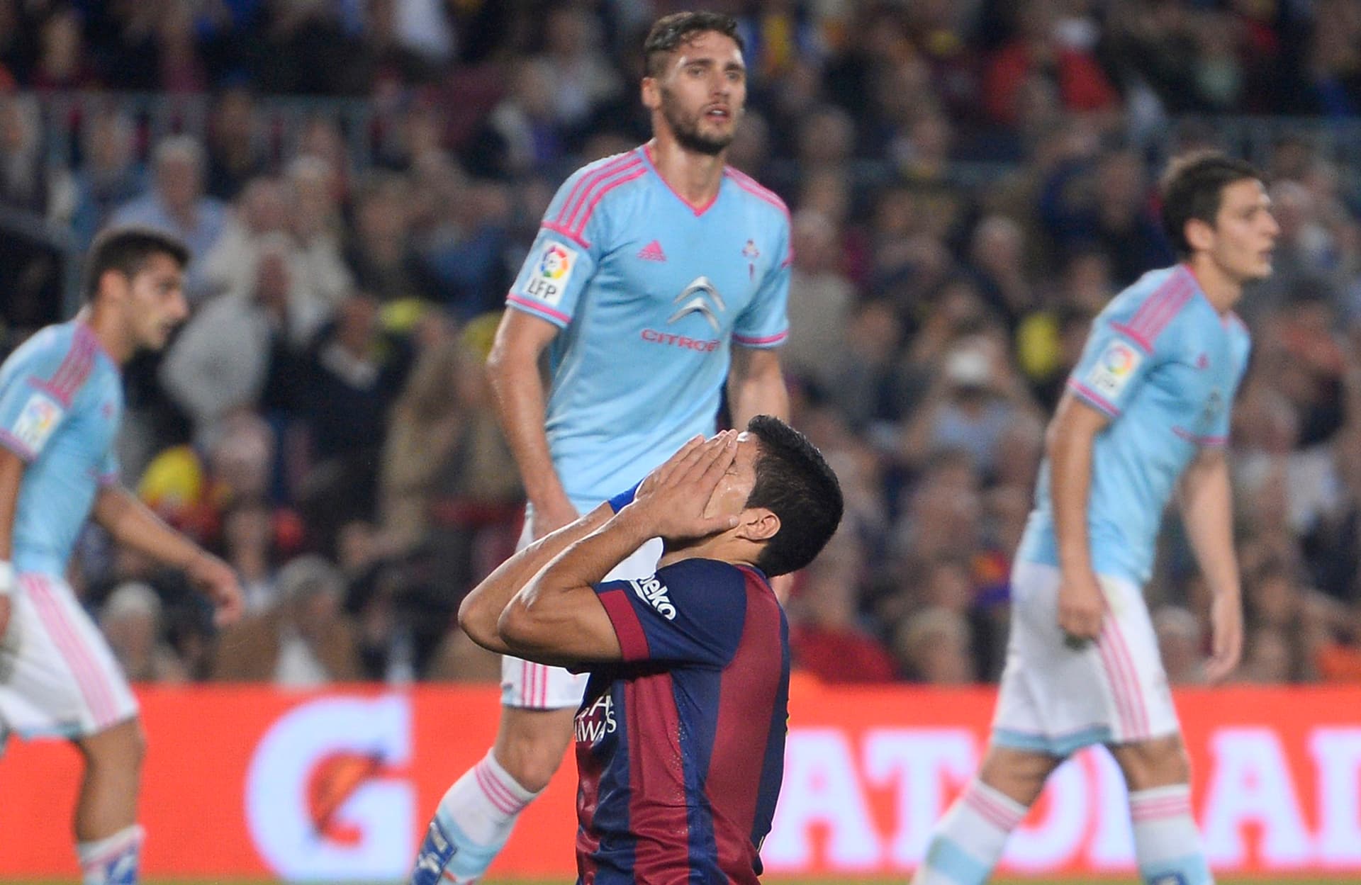سيلتا فيجو يعمق جراح برشلونة بهدف لاريفي وريال مدريد يرتقي لصدارة الدوري الأسباني