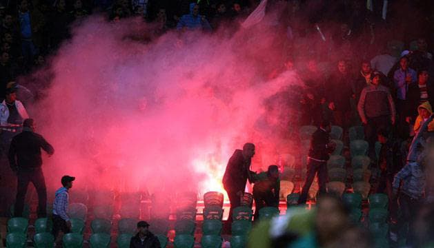 اصابة 24 رجل أمن في أعمال شغب عقب مباراة لكرة القدم بالمغرب