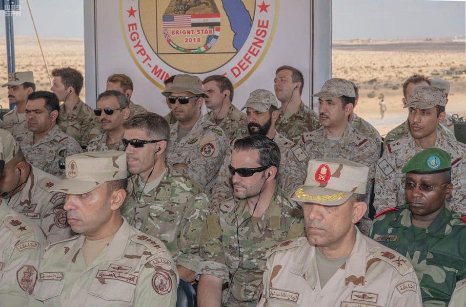 اختتام مناورات تمرين "النجم الساطع 2018" في مصر بمشاركة القوات السعودية