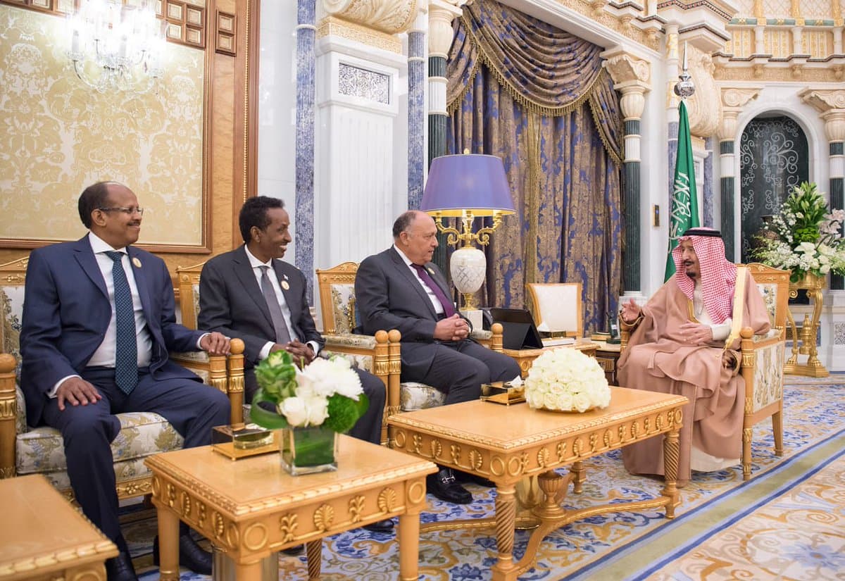 الملك سلمان يستقبل وزراء خارجية مصر وجيبوتي والصومال والسودان ونائب وزير الخارجية اليمني