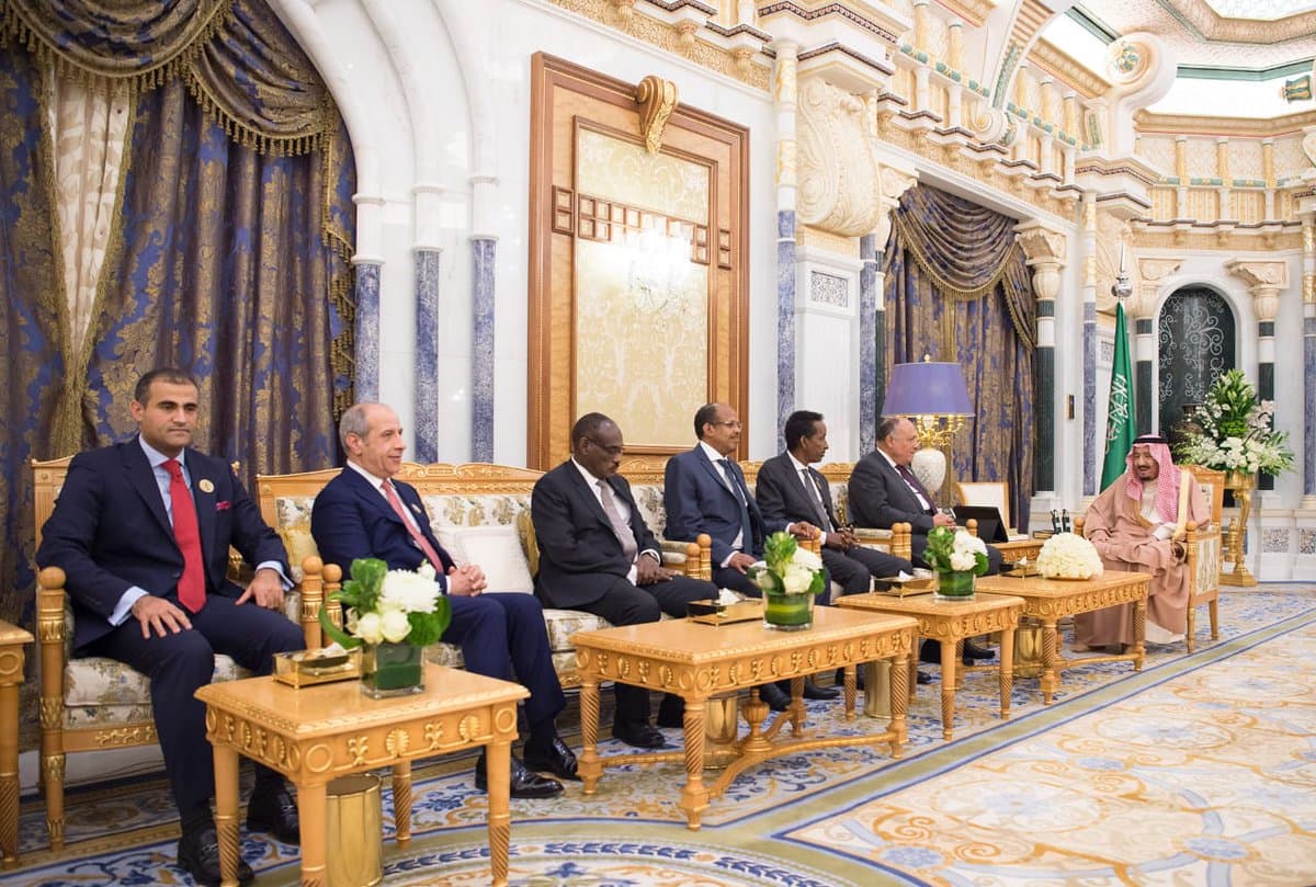 الملك سلمان يستقبل وزراء خارجية مصر وجيبوتي والصومال والسودان ونائب وزير الخارجية اليمني
