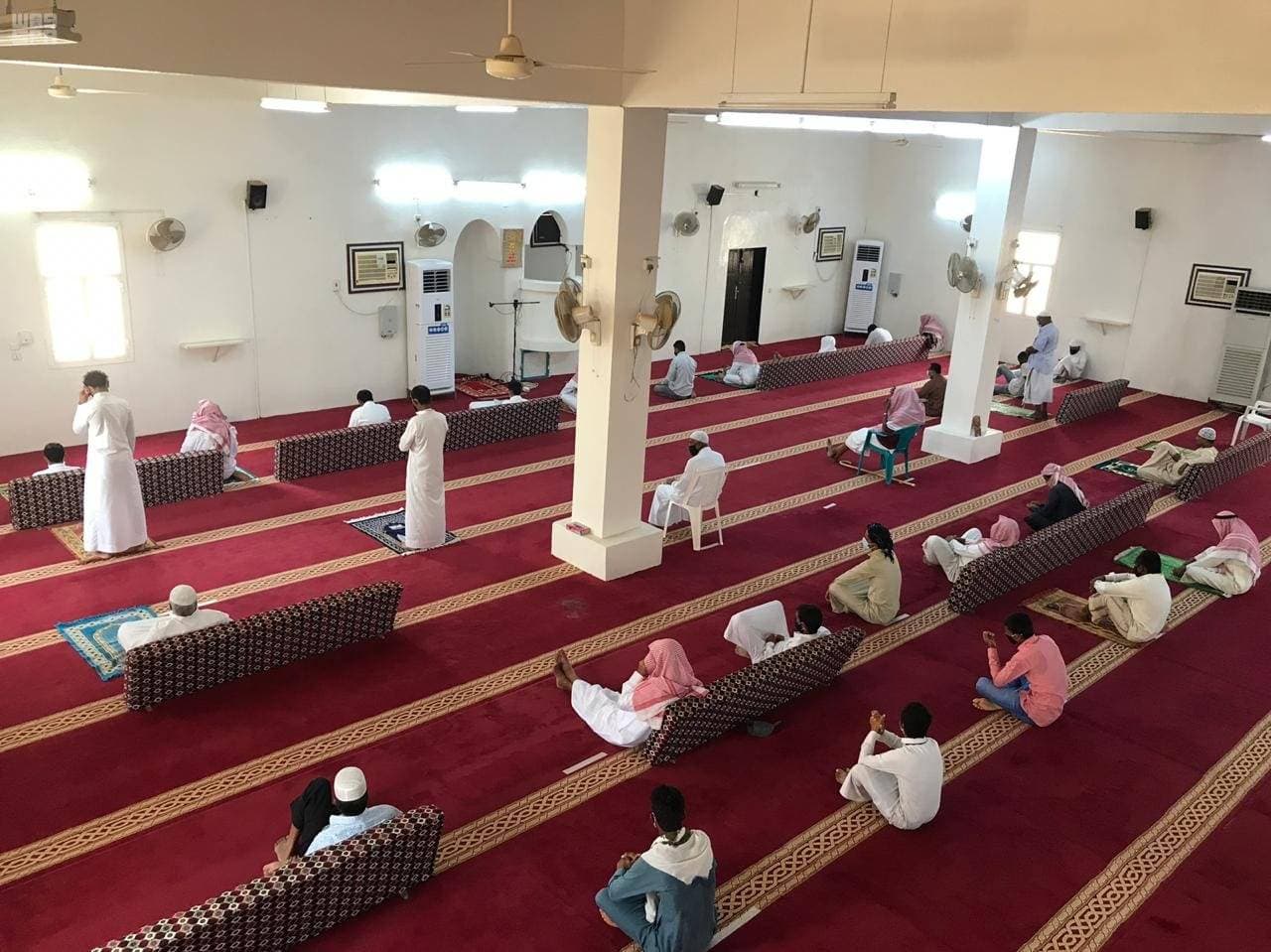 استمرار تطبيق الإجراءات الاحترازية في مساجد المملكة. "واس"