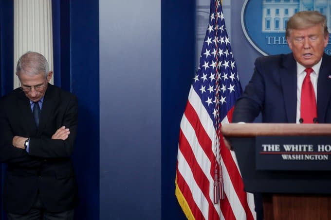 فاوتشي مستاء من حملة ترمب.. أظهروه كداعم للرئيس