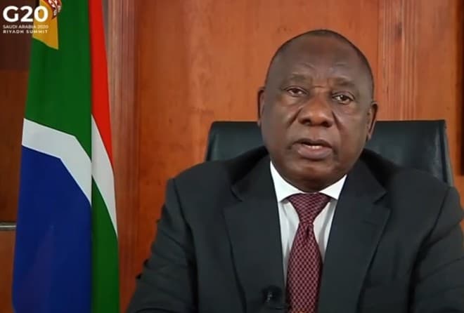 رئيس جنوب أفريقيا: إجماع في مجموعة العشرين على أن الوصول إلى لقاح فعال لفيروس كورونا يجب أن يكون عالميا